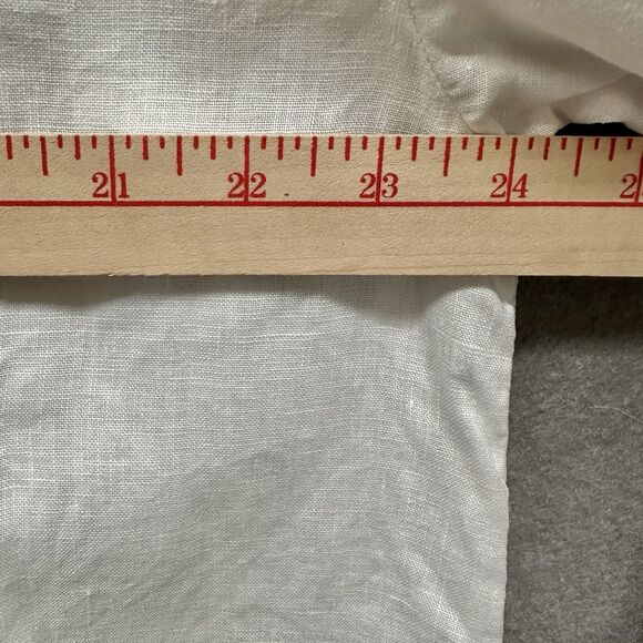 James Perse 100% Linen Oversized Shirt Womens Size 2 M Button Up White Beachy - Picture 6 of 10